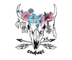 Kash Khow Couture  Skull design  | Diseño de Camiseta por Whitebread