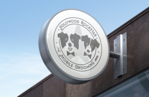 Logo Design by GLDesigns for Hollywood Rockstar Mobile Grooming | Design #21799029