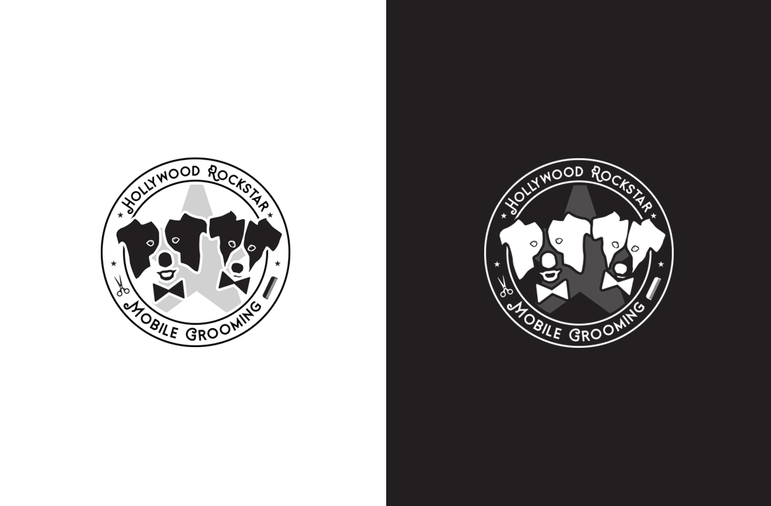 Logo Design by GLDesigns for Hollywood Rockstar Mobile Grooming | Design #21799030