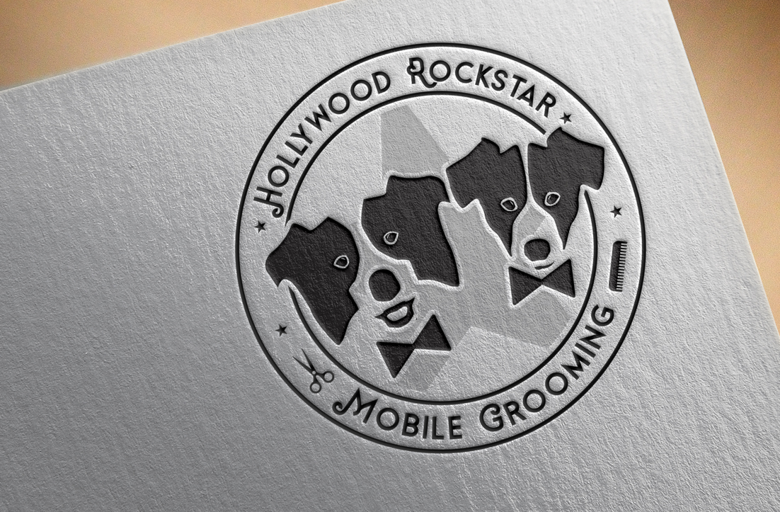Logo Design by GLDesigns for Hollywood Rockstar Mobile Grooming | Design #21799031