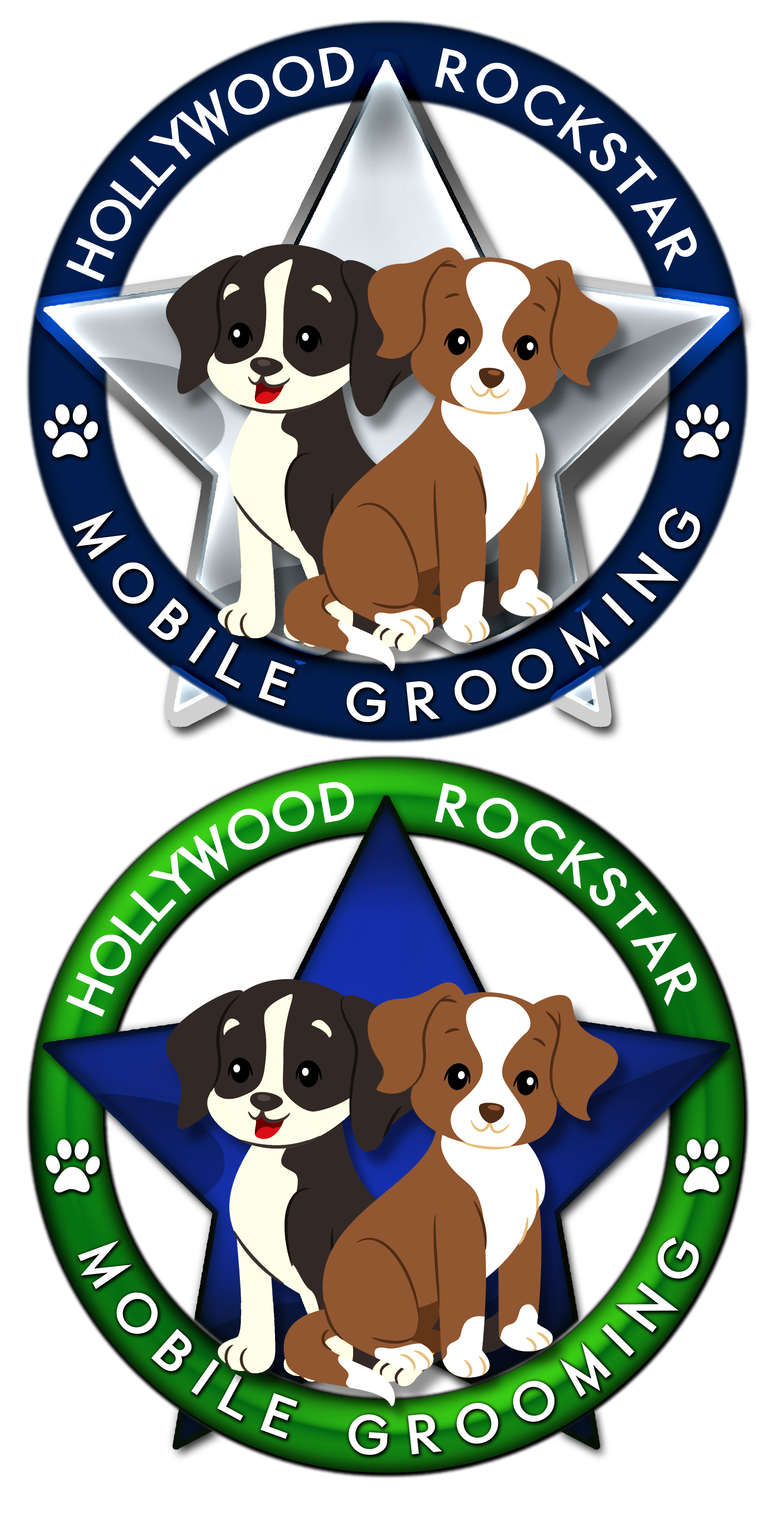 Logo Design by Jhei for Hollywood Rockstar Mobile Grooming | Design #21786590