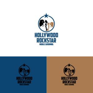 Hollywood Rockstar Mobile Grooming | Logo Design by Graphic Bricks