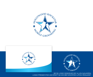 Logo-Design von alvinnavarra für Hollywood Rockstar Mobile Grooming | Design: #21792060