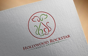 Logo Design by JAFRIN for Hollywood Rockstar Mobile Grooming | Design: #21794371