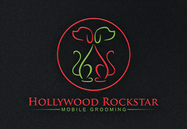 Logo Design by JAFRIN for Hollywood Rockstar Mobile Grooming | Design #21794372