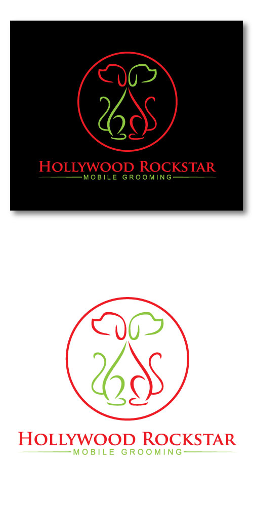 Logo Design by JAFRIN for Hollywood Rockstar Mobile Grooming | Design #21794373