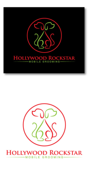 Logo-Design von JAFRIN für Hollywood Rockstar Mobile Grooming | Design: #21794373