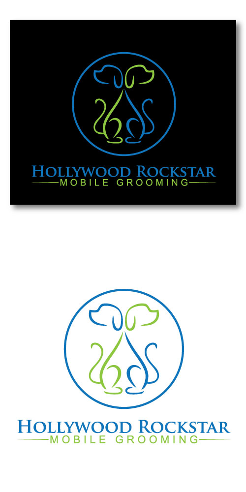 Logo Design by JAFRIN for Hollywood Rockstar Mobile Grooming | Design #21834162