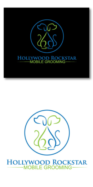 Logo Design by JAFRIN for Hollywood Rockstar Mobile Grooming | Design: #21834163