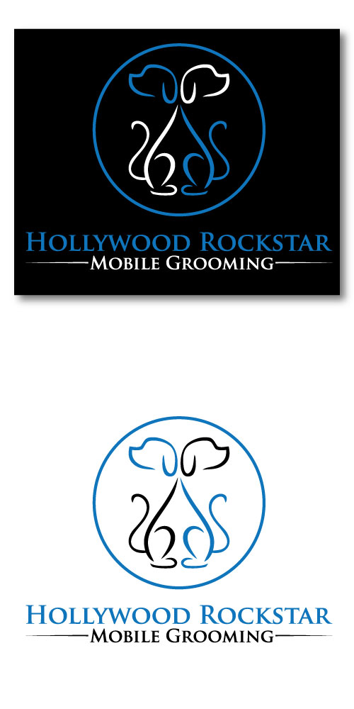 Logo Design by JAFRIN for Hollywood Rockstar Mobile Grooming | Design #21834238