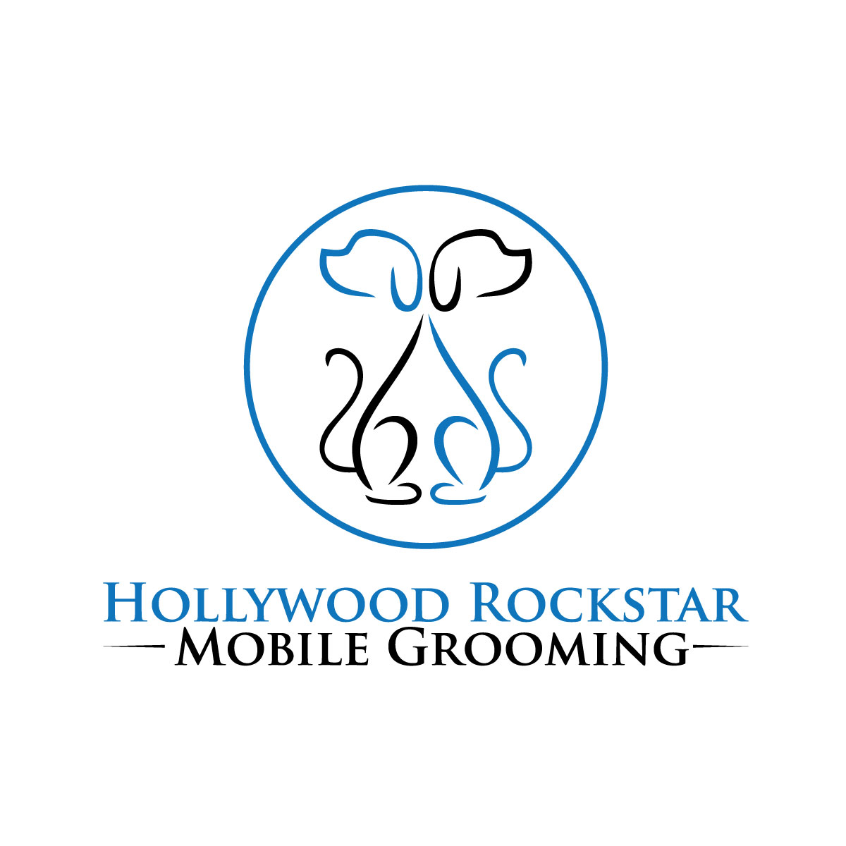 Logo Design by JAFRIN for Hollywood Rockstar Mobile Grooming | Design #21834262