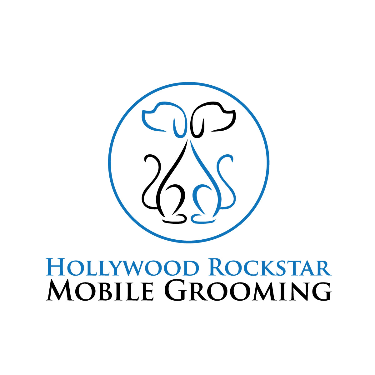 Logo Design by JAFRIN for Hollywood Rockstar Mobile Grooming | Design #21834263