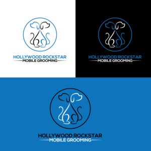Logo-Design von JAFRIN für Hollywood Rockstar Mobile Grooming | Design: #21835535