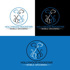 Logo-Design von JAFRIN für Hollywood Rockstar Mobile Grooming | Design: #21835536