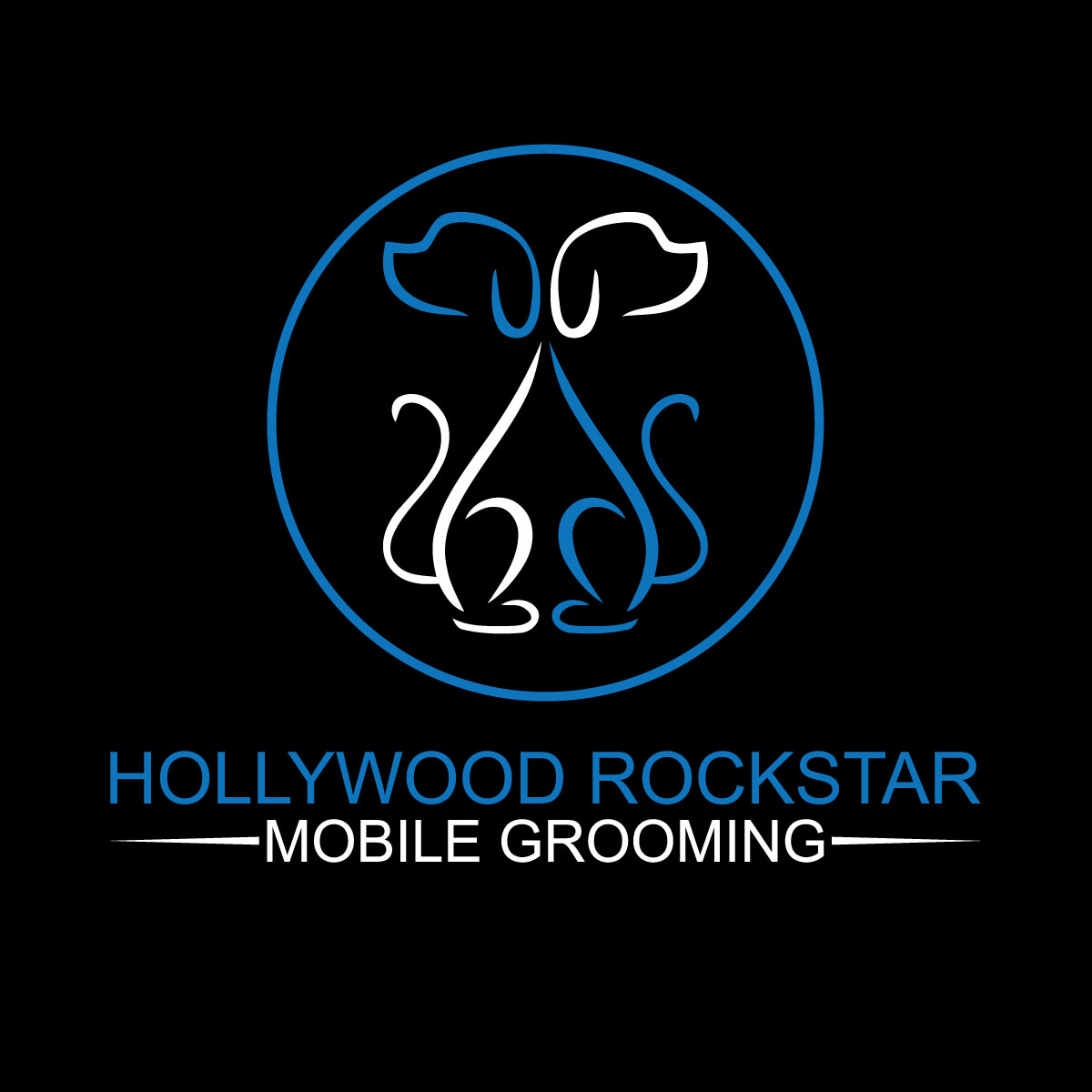 Logo-Design von JAFRIN für Hollywood Rockstar Mobile Grooming | Design #21846516