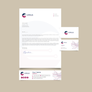 Letterhead, business card and email signature design | Diseño de Papelería por bdesigner9