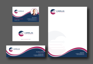 Letterhead, business card and email signature design | Design de Papeterie par Bold Pixels