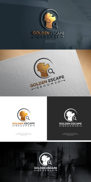 Golden Escape Rooms | Logo Design by mintcreative