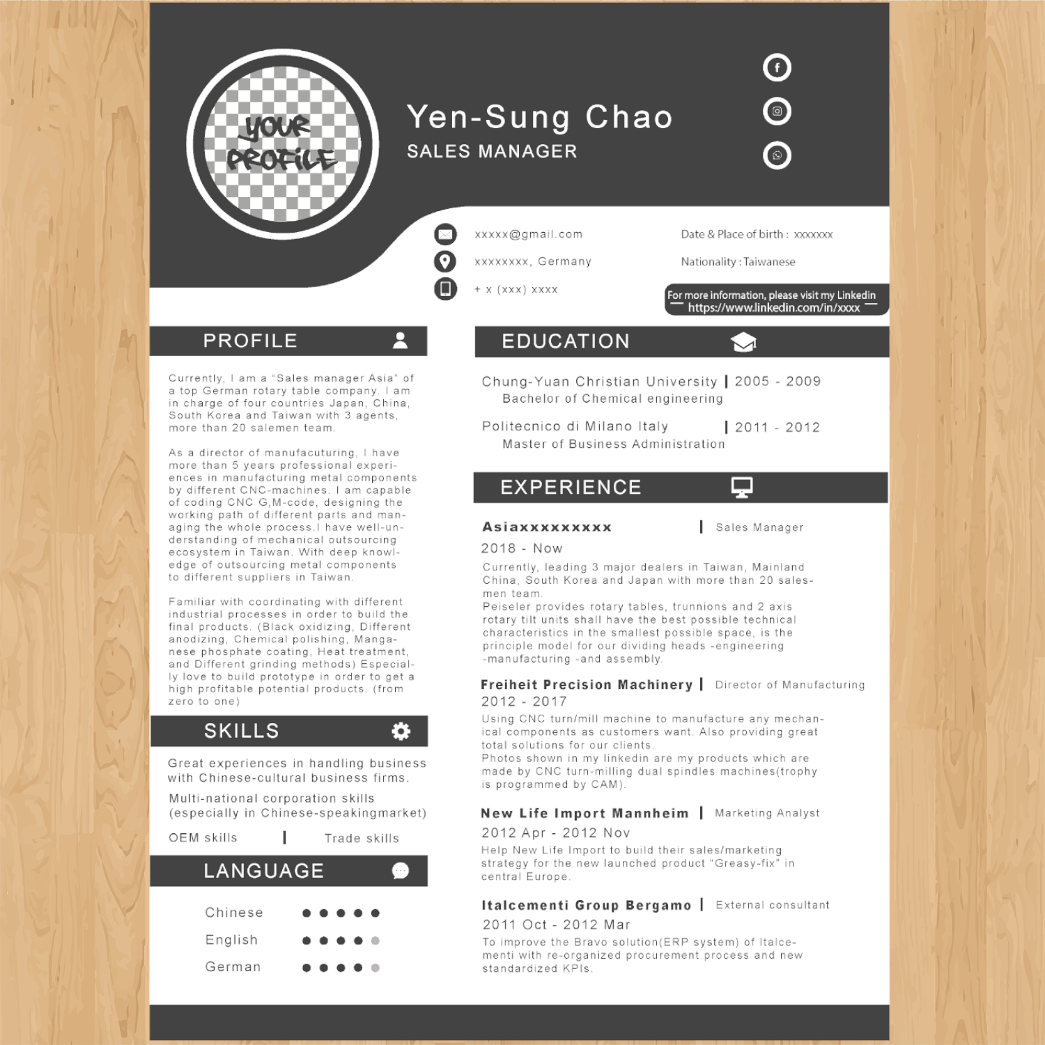 Resume Design by Michaels_Tech for this project | Design #21815602