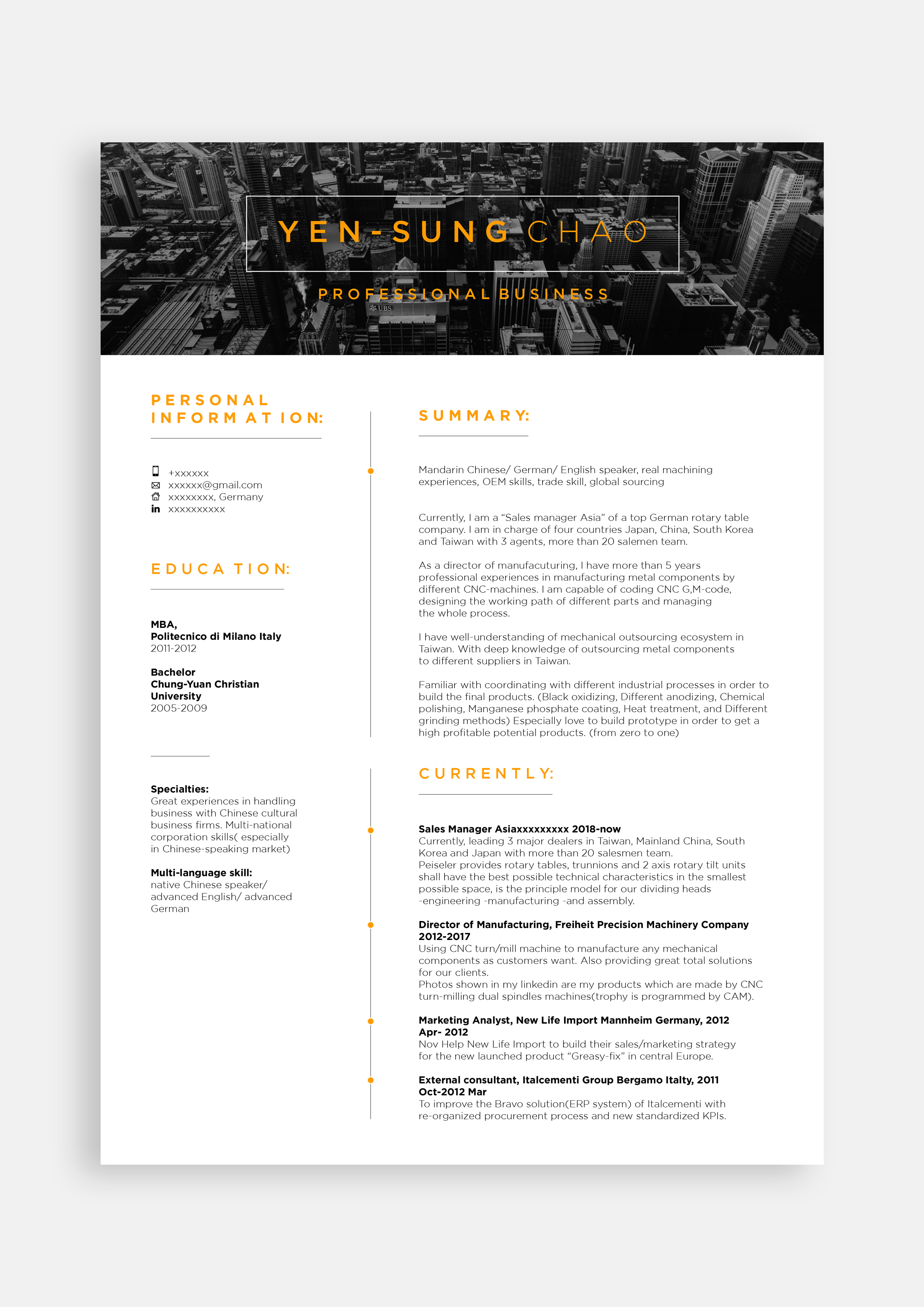 Design de CV par bulatwannabe pour ce projet | Design #21810114