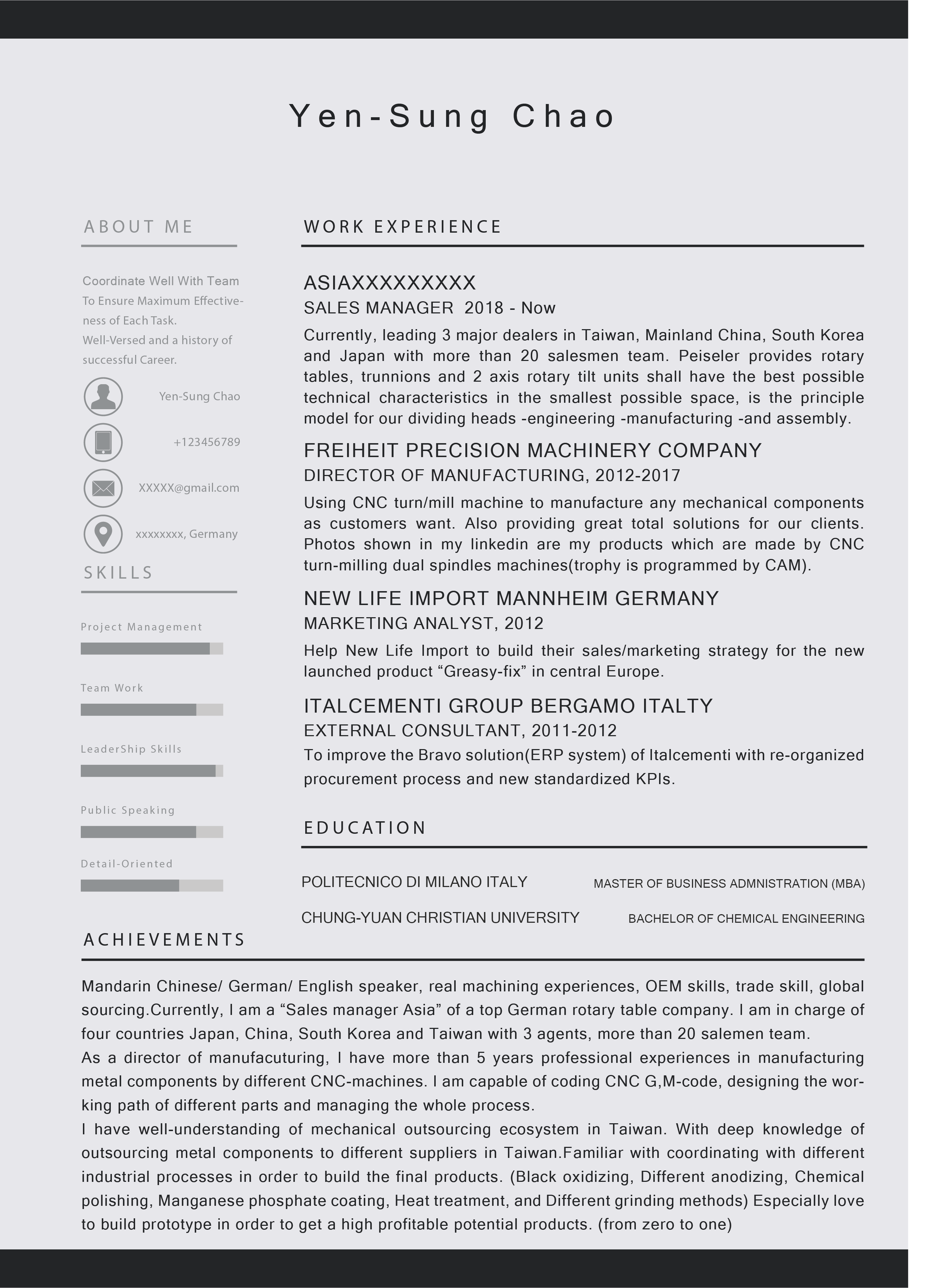 Resume Design by WarisAly for this project | Design #21799038