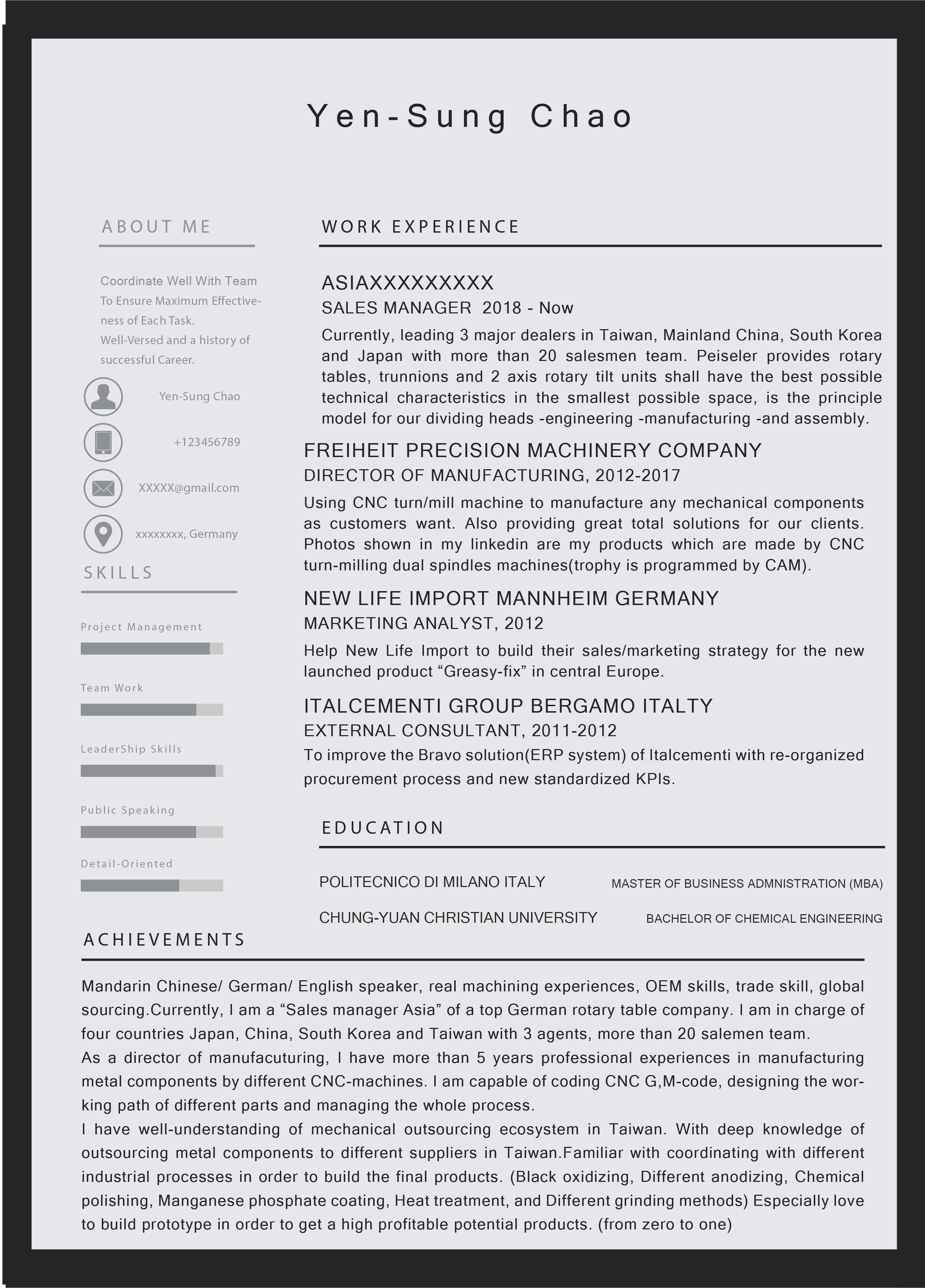 Resume Design by WarisAly for this project | Design #21799039