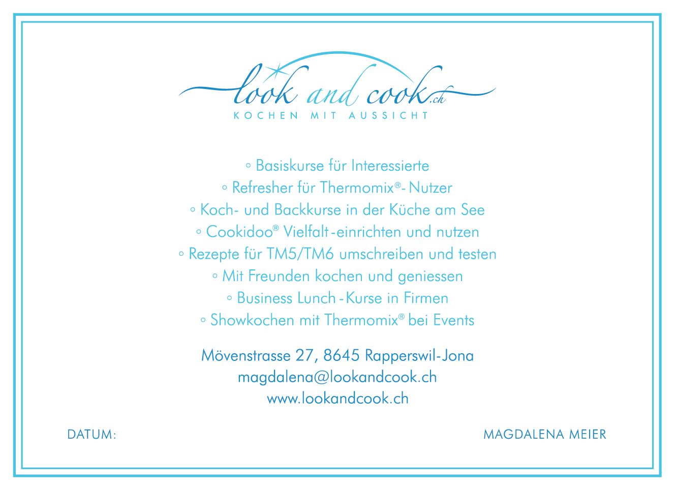 Stationery Design by Wild Geek for lookandcook.ch | Design #21828436