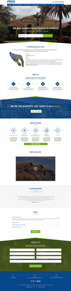 Pinch Home Buyers | Web Design par Infinitive Technology