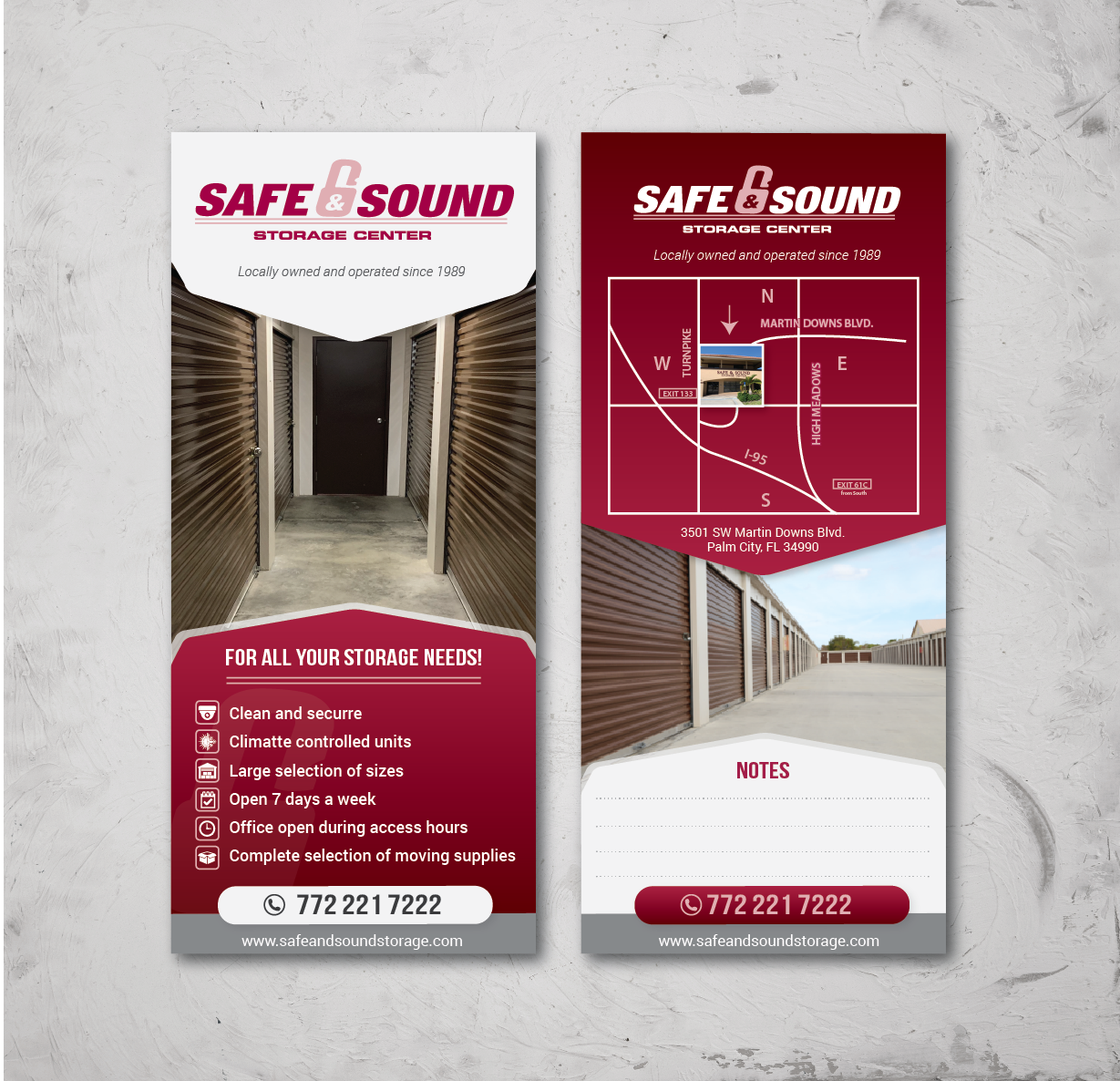 Diseño de Brochure por alex989 para safe and sound storage | Diseño #21835662