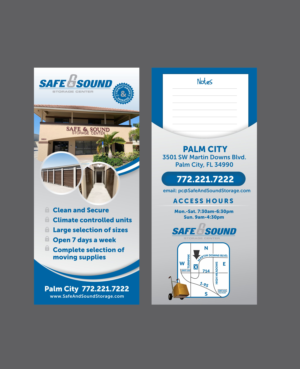 Rack card for Self Storage Company.  Distributed to all potential customers. | Broschüren-Design von DesignMarket