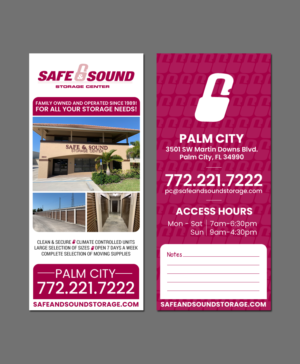 Rack card for Self Storage Company.  Distributed to all potential customers. | Design de Brochure par chandrayaan.creative