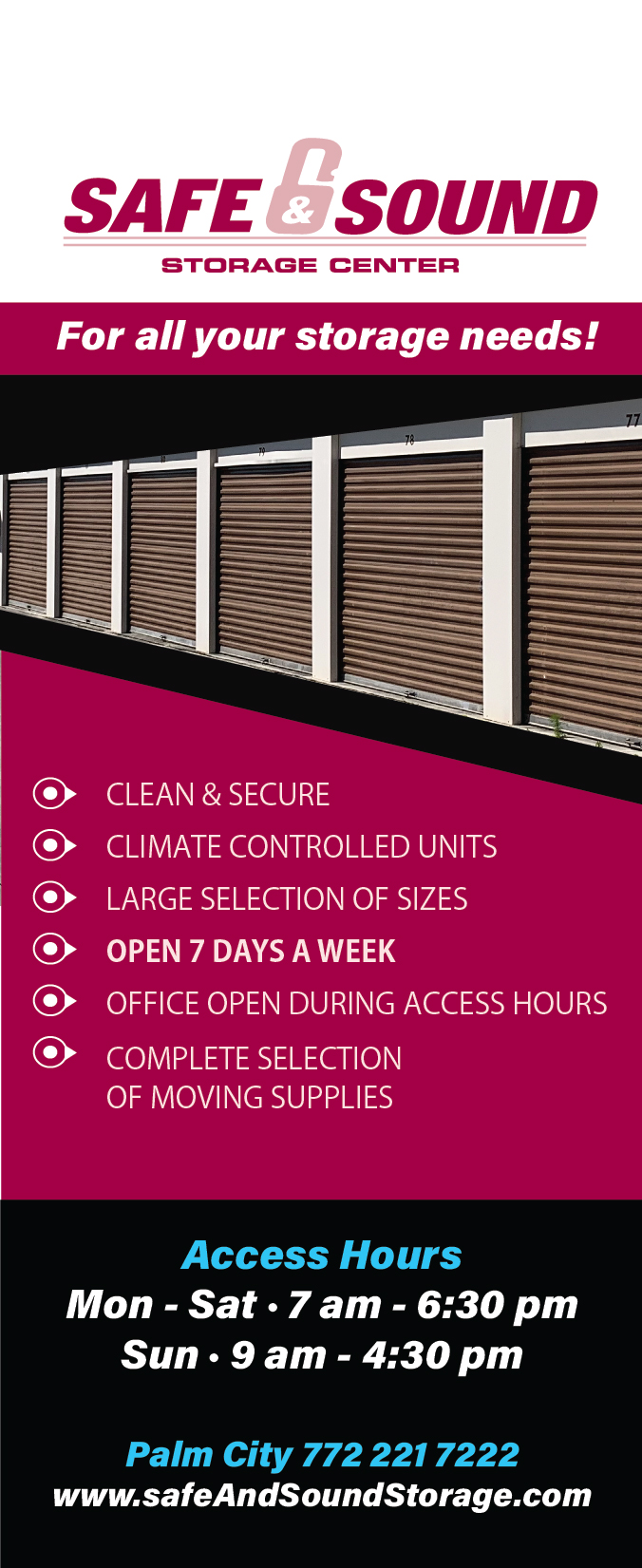 Brochure Design by clen for safe and sound storage | Design #21838089