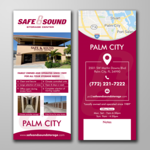 Rack card for Self Storage Company.  Distributed to all potential customers. | Design de Brochure par ecorokerz