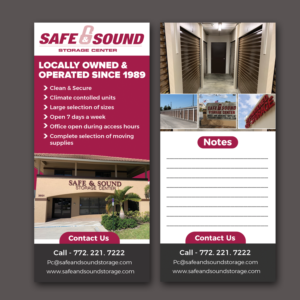 Rack card for Self Storage Company.  Distributed to all potential customers. | Broschüren-Design von Schöpfer