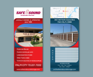 Rack card for Self Storage Company.  Distributed to all potential customers. | Broschüren-Design von AnaMSantos