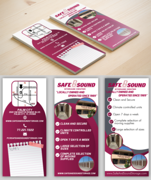 Rack card for Self Storage Company.  Distributed to all potential customers. | Broschüren-Design von IndreDesign