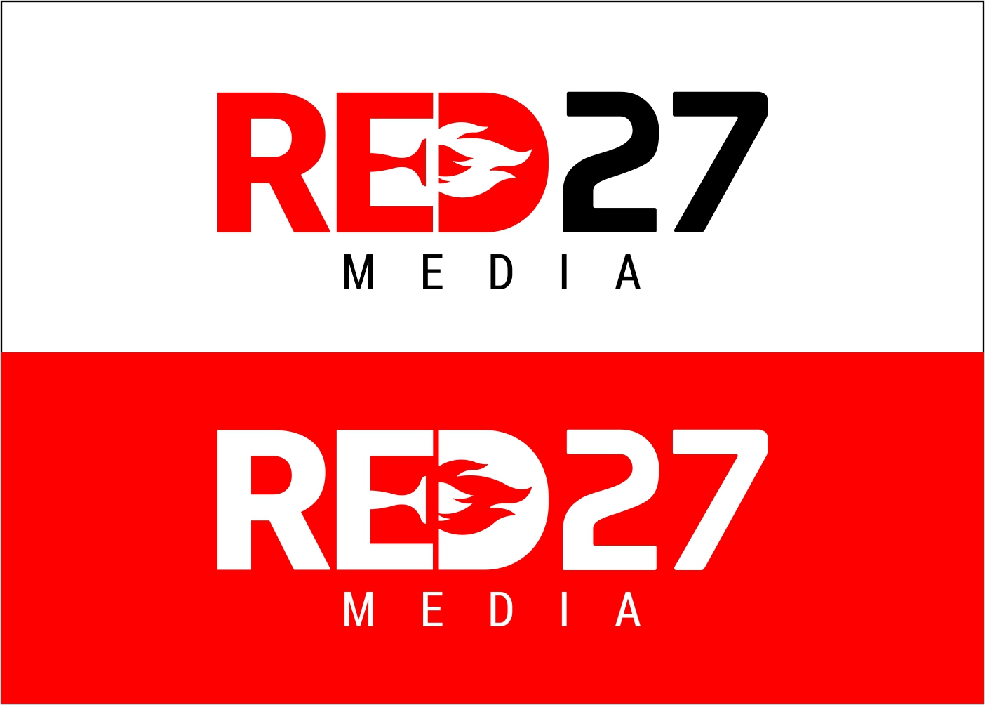 Logo Design by 26 Studio for Red 27 Media | Design #21799638