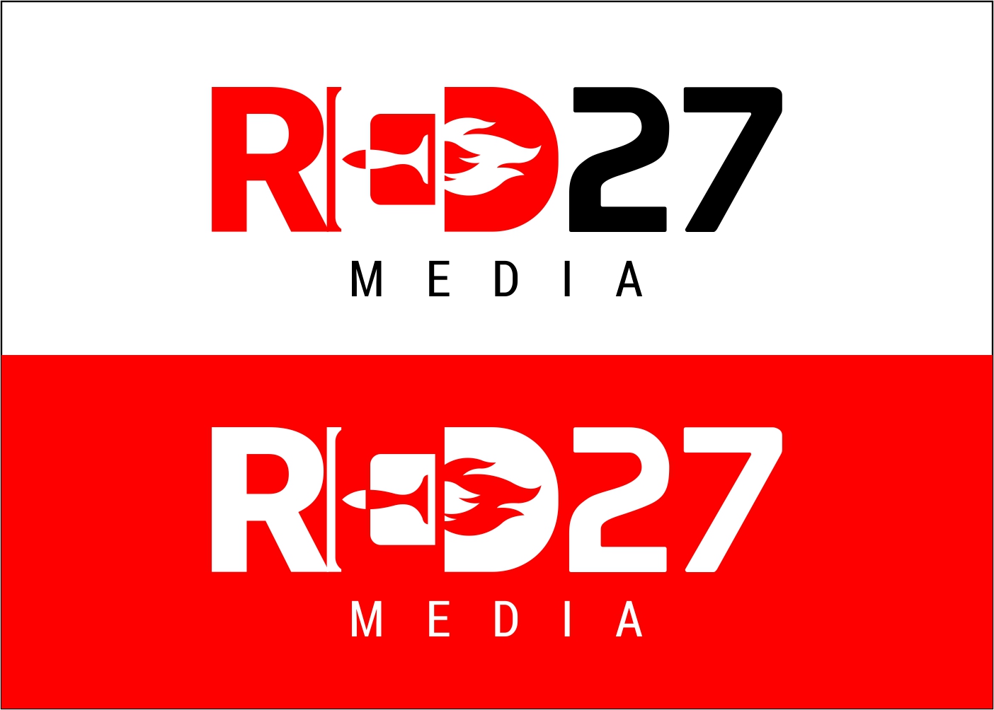 Logo Design by 26 Studio for Red 27 Media | Design #21799654