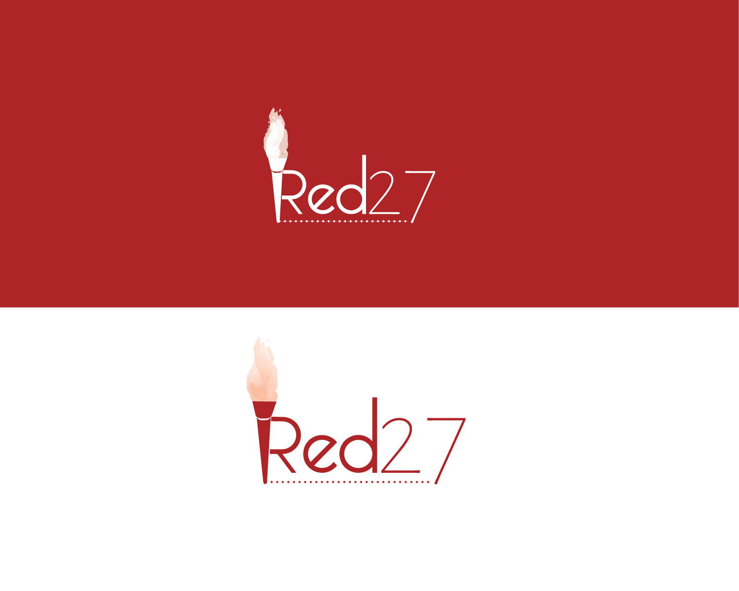 Logo Design by titanium wings for Red 27 Media | Design #21796765