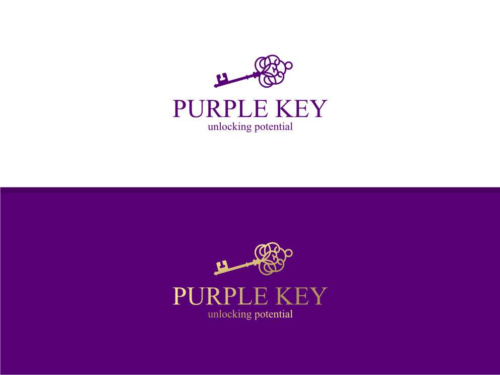 Logo Design by Atvento Graphics for Purple Key | Design #21788366