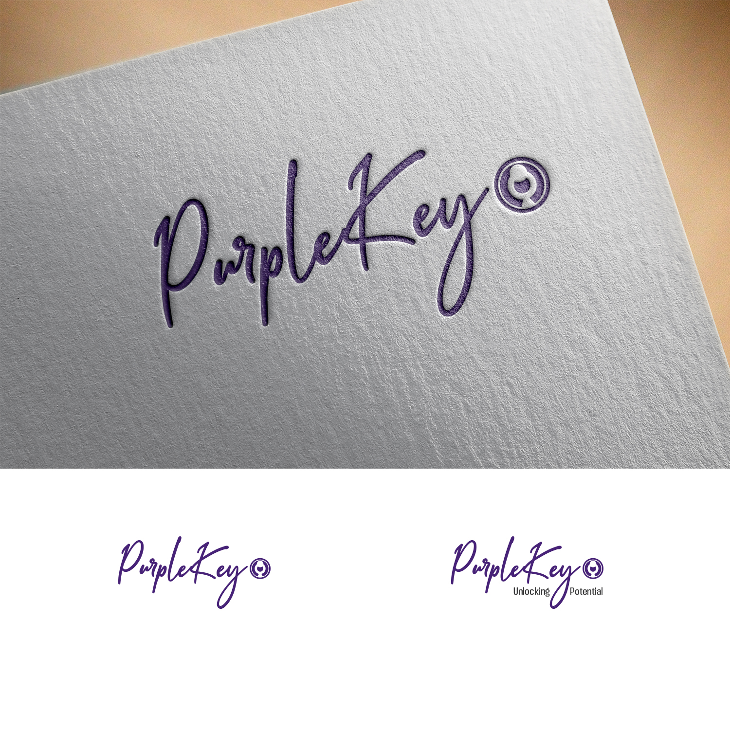 Logo Design by syrwebdevelopment for Purple Key | Design #21787169
