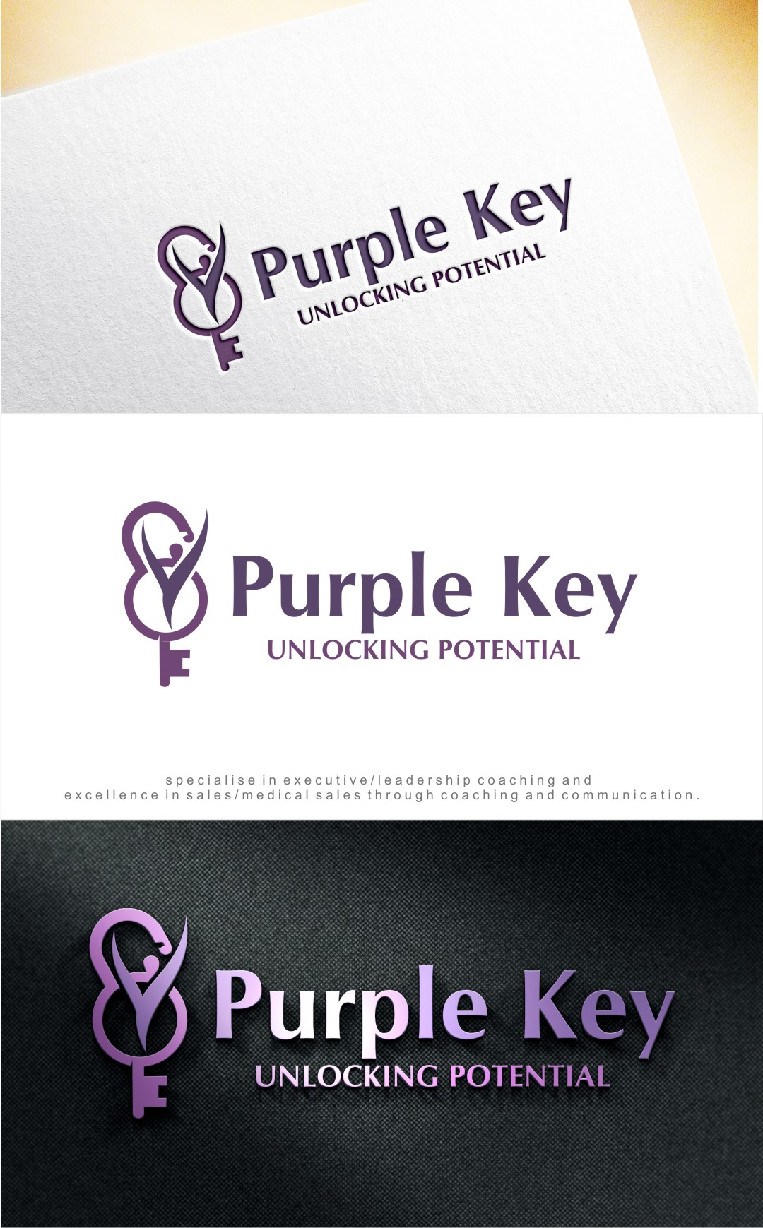 Logo Design by Soul Light for Purple Key | Design #21786119
