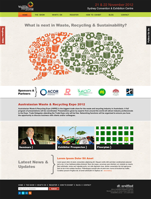 Recycling Exhibition Web Design Project | Web Design by MIND