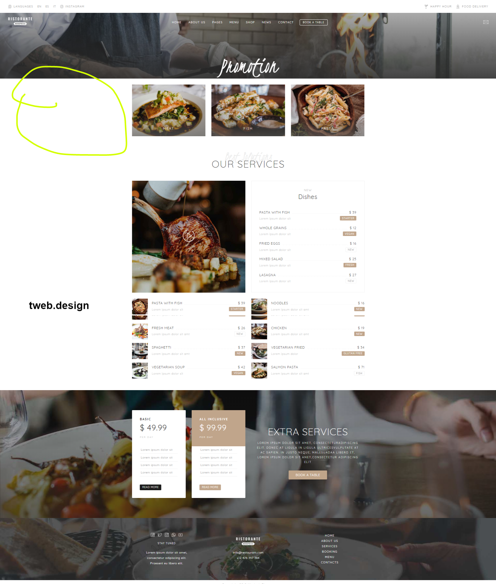 WordPress-Design von Tobias Kro für dieses Projekt | Design #21791429