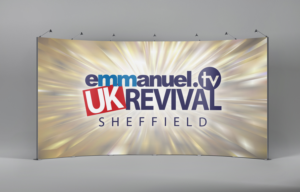 Stage Backdrop Design For A Faith Based Event In the United Kingdom | Print-Design von Maestroto