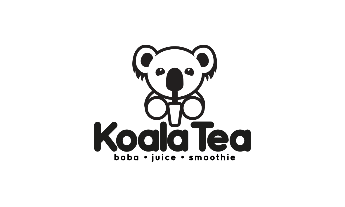 Elegant, Playful Logo Design for Koala Tea (underneath “boba • juice ...