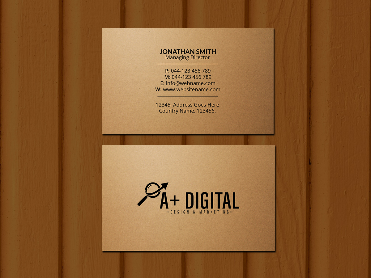Business Card Design by Creations Box 2015 for this project | Design #21811399
