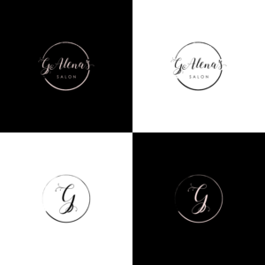 G. Alena's    or    G. Alena's Salon     | Logo Design by Basksh Designs