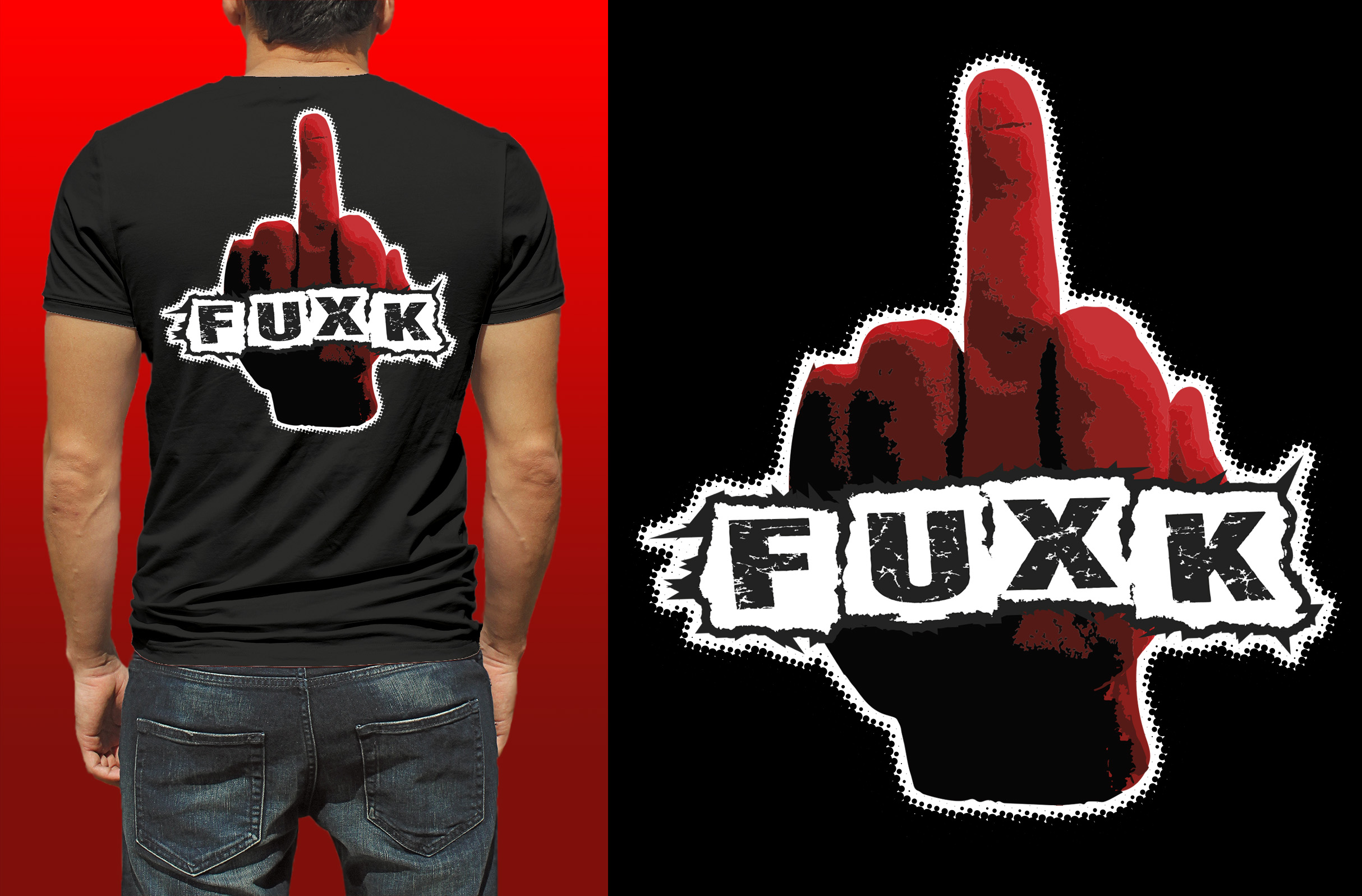 T-shirt Design by Al Pech for FuXk LLC | Design #21840874