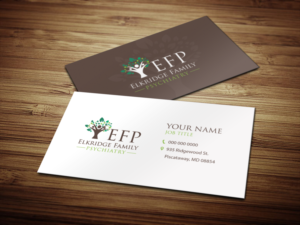 Business card for psychiatrist